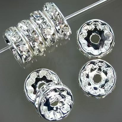12mm Rhinestone Spacers