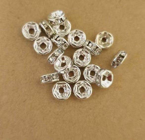 12mm Rhinestone Spacers