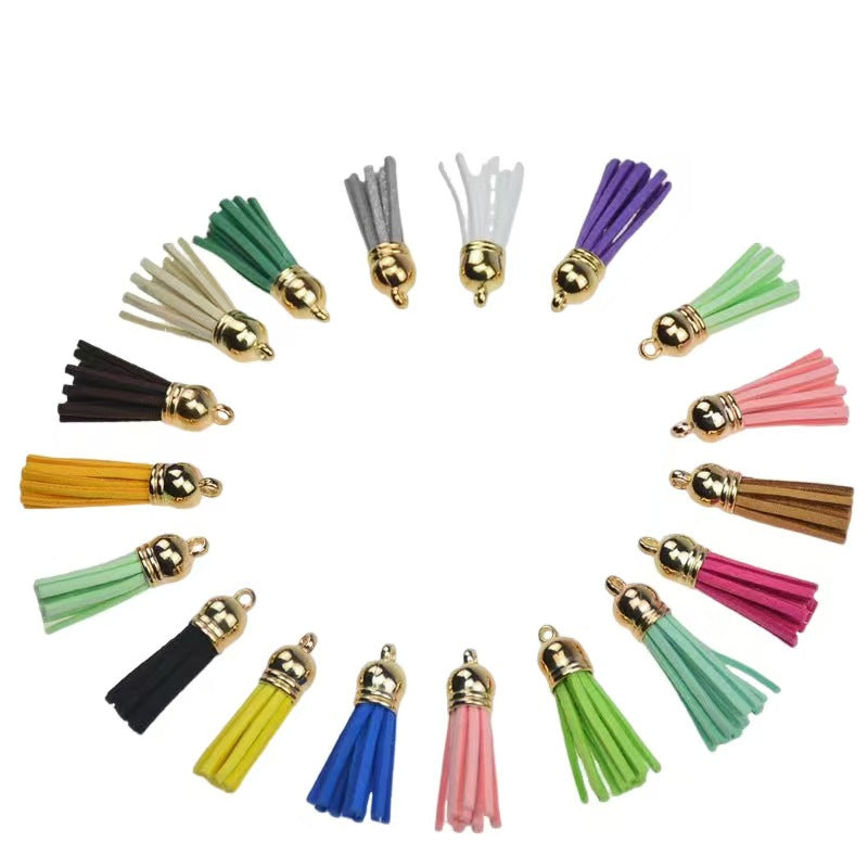 20 Piece Multicolor 1.5 Inch Tassel For Keychain Lanyard Car Charm